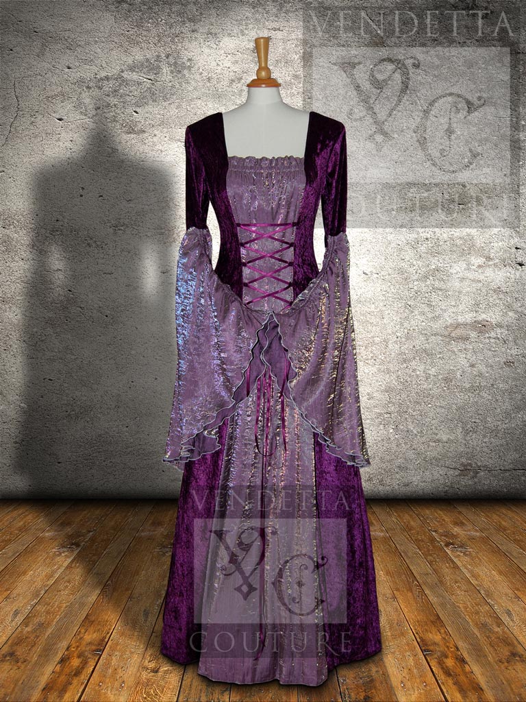 Medieval Inspired Dresses Purple