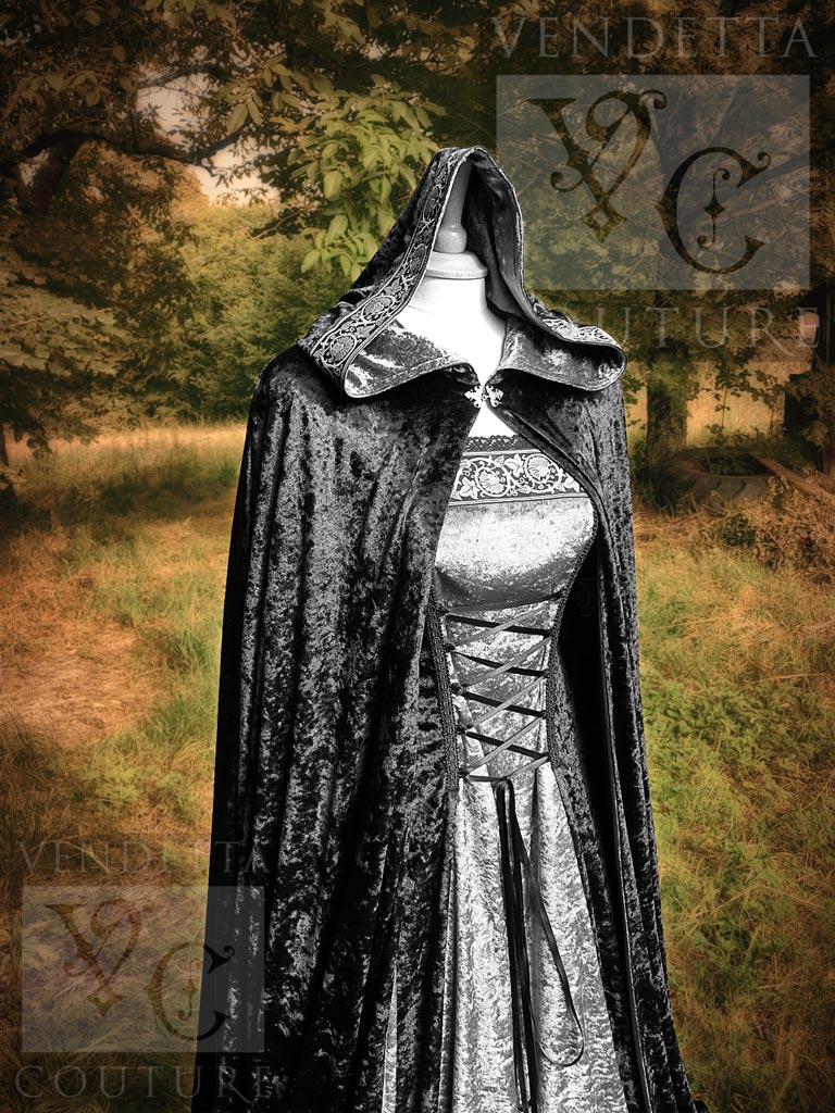 Velvet Juliette Dress by Moonmaiden Gothic Clothing