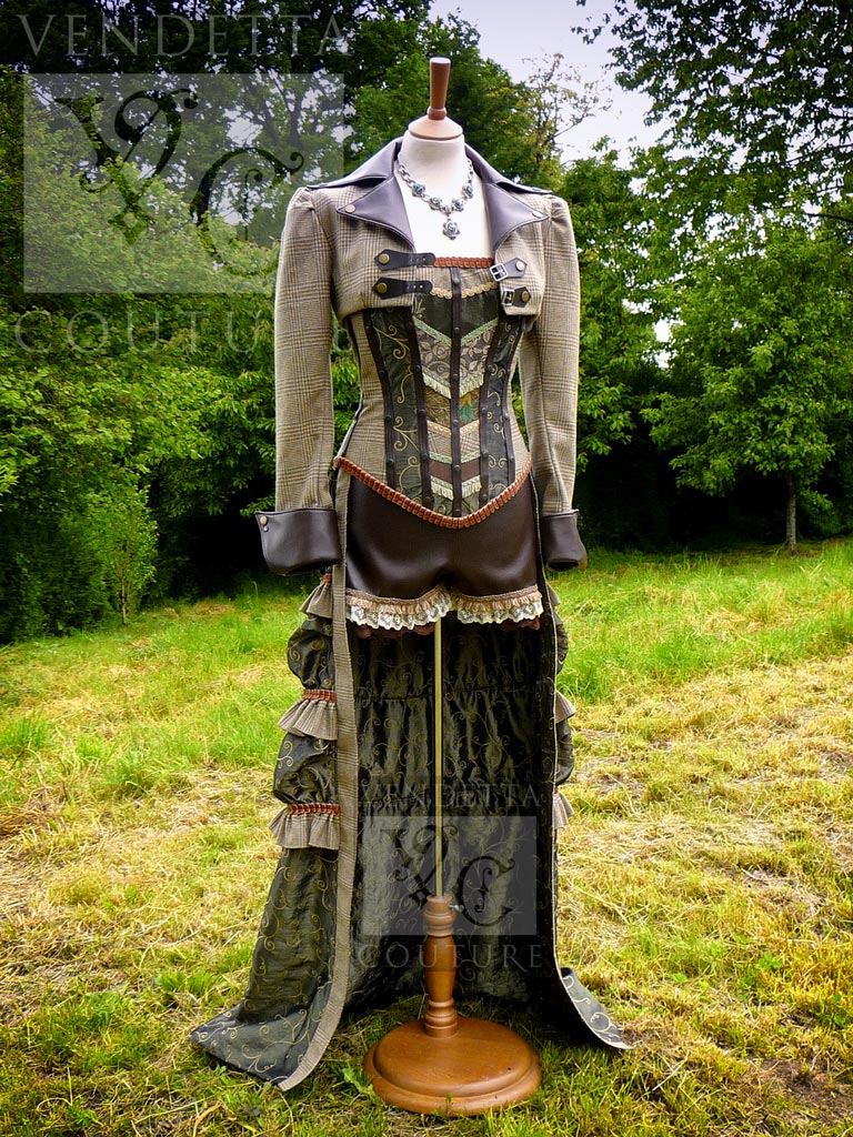 Corset outfit  Steampunk dress, Victorian fashion, Steampunk couture
