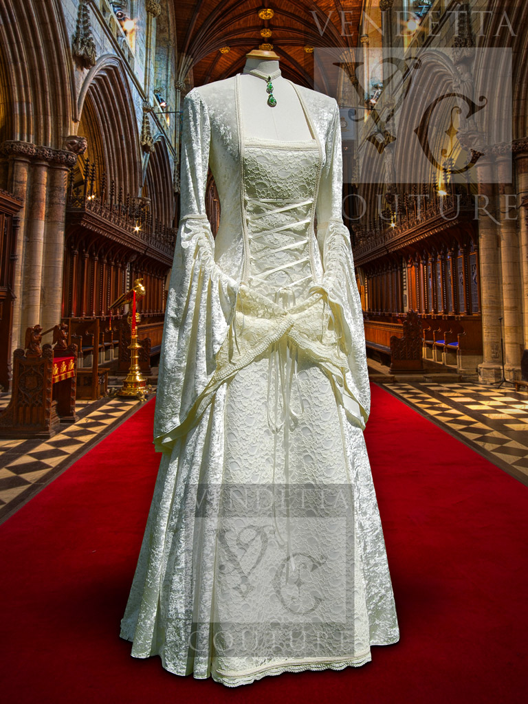 Ivory Medieval Wedding Dress