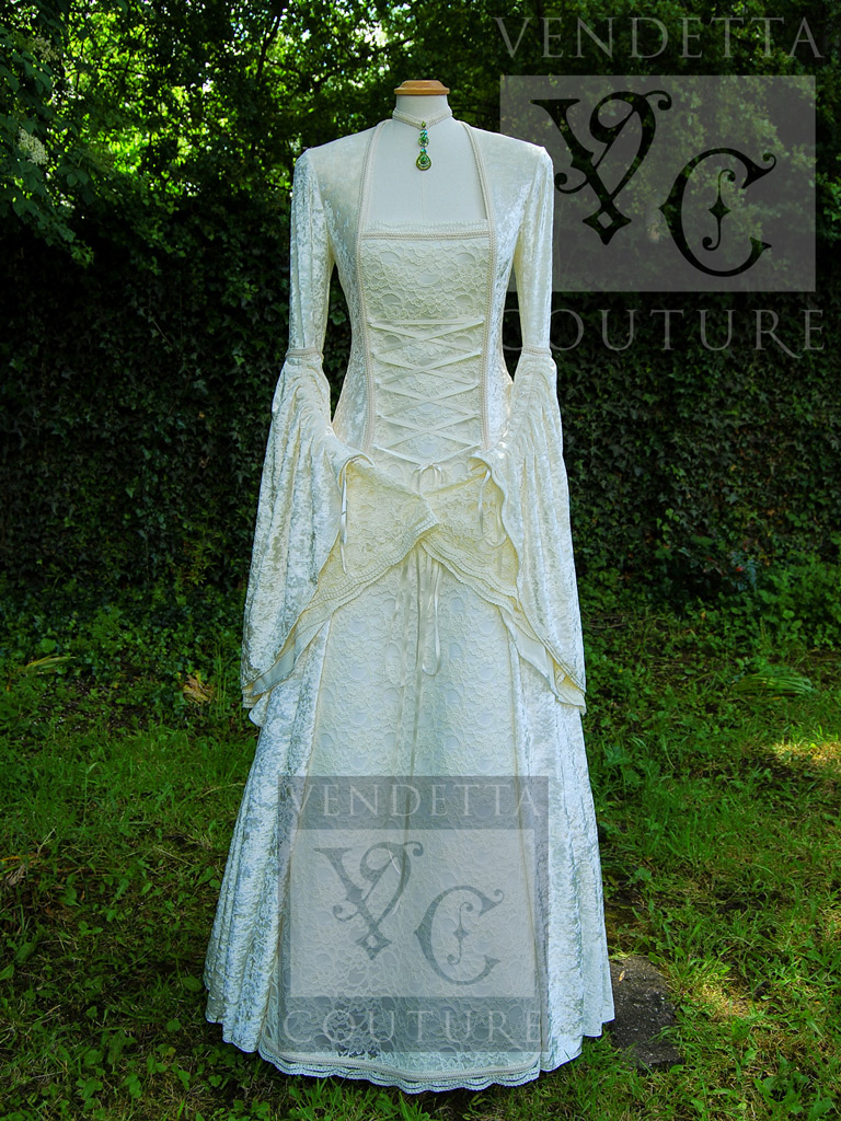 Ivory Medieval Wedding Dress