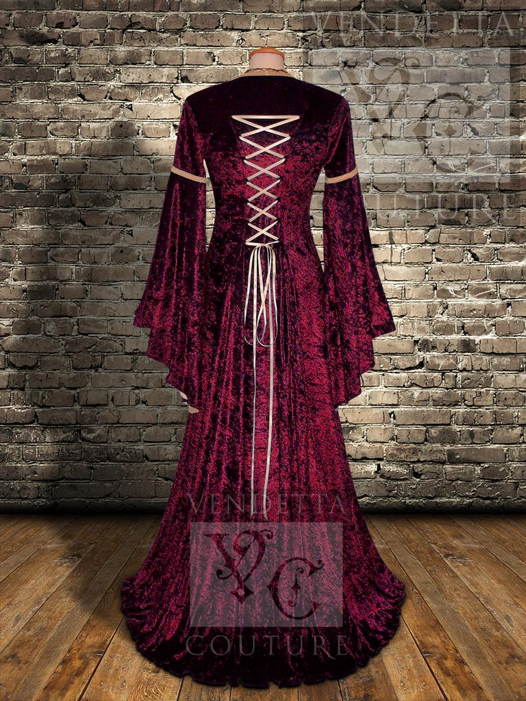Medieval Inspired Dress with Sleeves