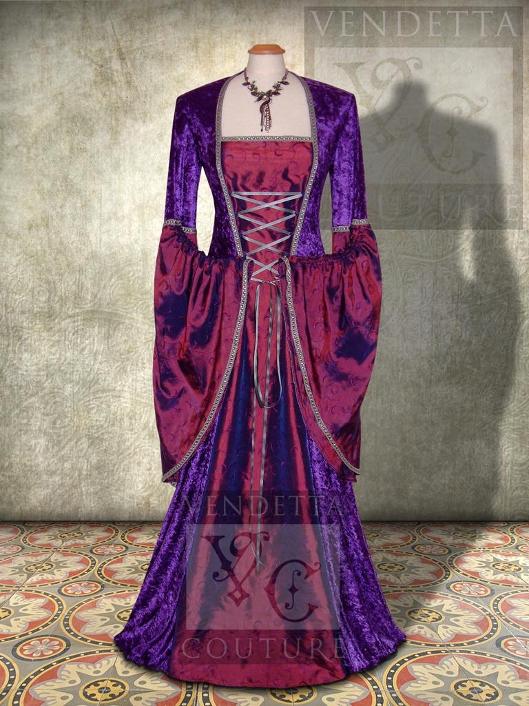 Medieval Dresses Purple