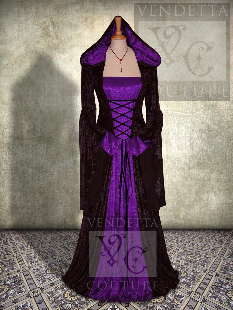 Simple Purple/Black A-Line Long Prom Dresses, Purple/Black Formal Even –  dresstby