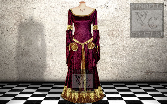 Angelica-016 medieval style dress