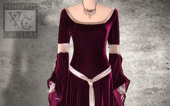 Angelica-019 medieval style dress