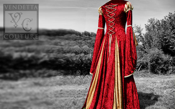 Betony-012 medieval style gown