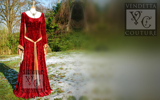 Calendine-013 medieval style dress