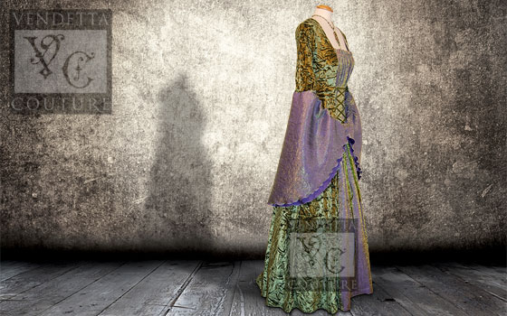 Callalily-015 medieval style dress