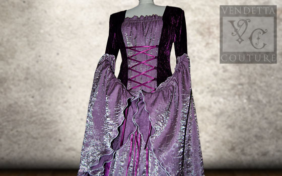 Callalily-016 medieval style dress