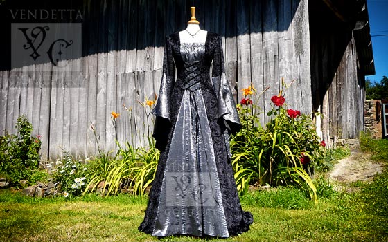 Callalily-019 medieval style dress