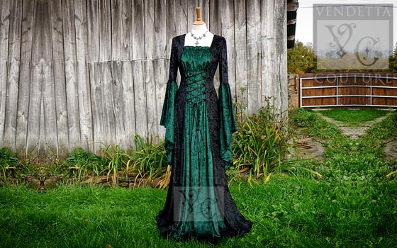 Callalily-021 medieval style dress