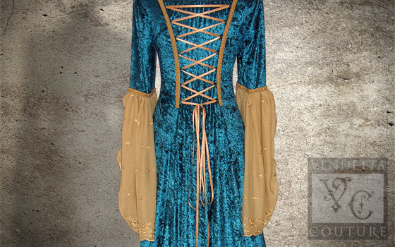 Daylily-019 medieval style dress