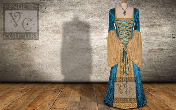 Daylily-019 medieval style dress