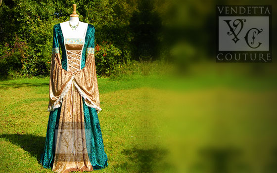 Daylily-013 medieval style dress