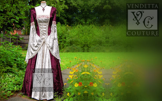 Daylily-014 medieval style dress