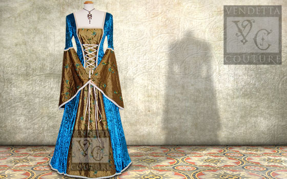 Daylily-016 medieval style dress