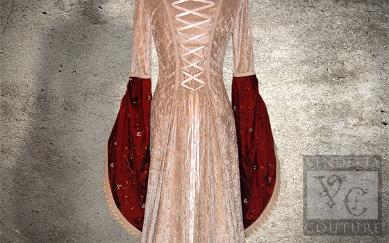 Daylily-018 medieval style dress
