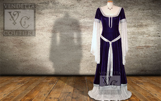 Larkspur-012 medieval style dress