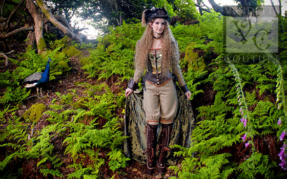 Faery steampunk dress UK