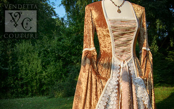 Freesia-012 medieval style gown