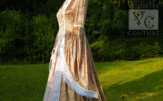 Freesia-012 medieval style gown