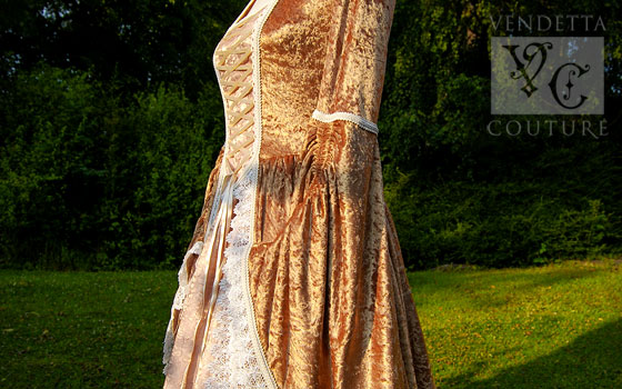 Freesia-012 medieval style gown