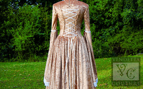 Freesia-012 medieval style gown