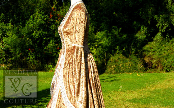 Freesia-012 medieval style gown