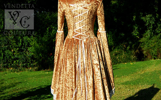 Freesia-012 medieval style gown