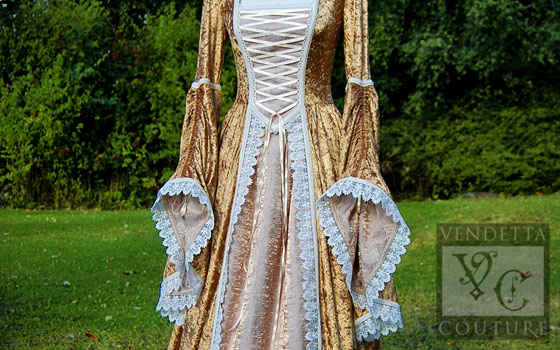 Freesia-012 medieval style gown