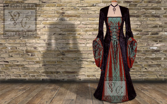 Lily-024a medieval style dress