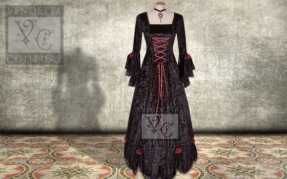 Orchid-012 medieval style dress