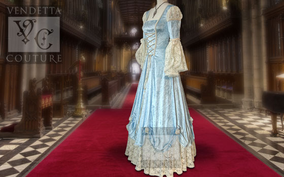 Orchid-013 medieval style gown