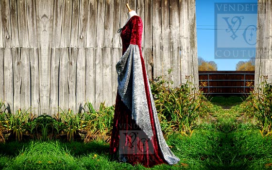 Rose-014 medieval style dress