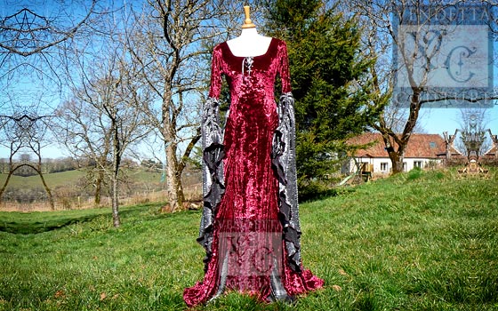 Rose-014 medieval style dress