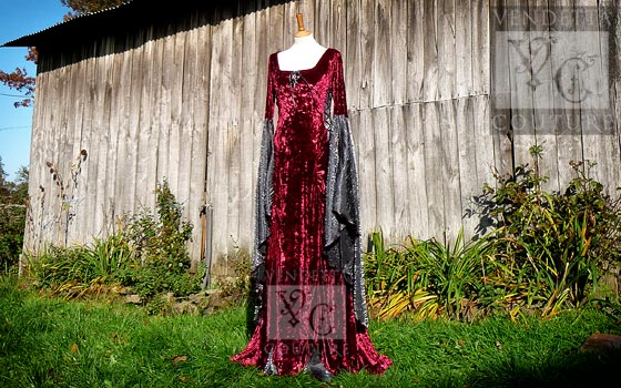 Rose-014 medieval style dress