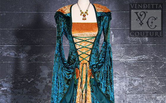 Violet-013 medieval style dress