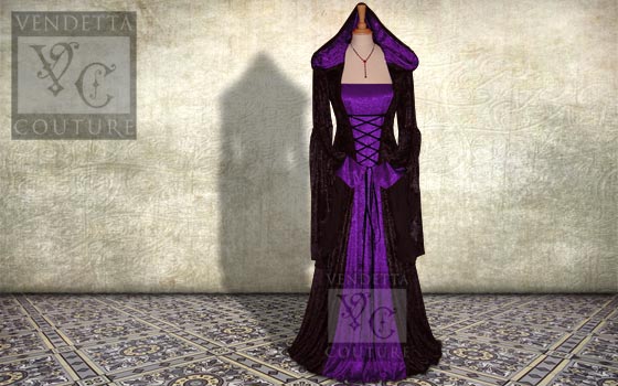 Violet-016 medieval style dress