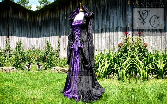 Violet-016 medieval style dress