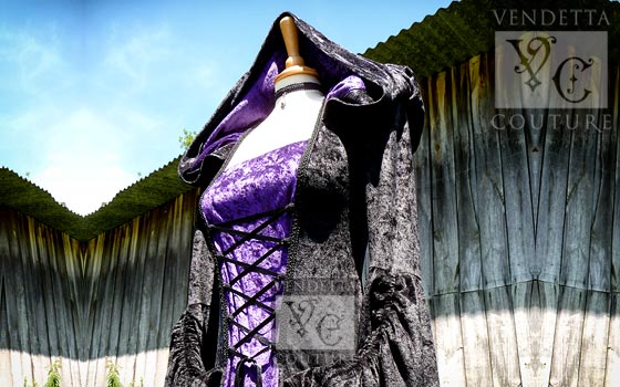 Violet-016 medieval style dress