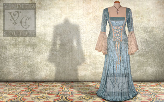 Waterlily-012 medieval style dress