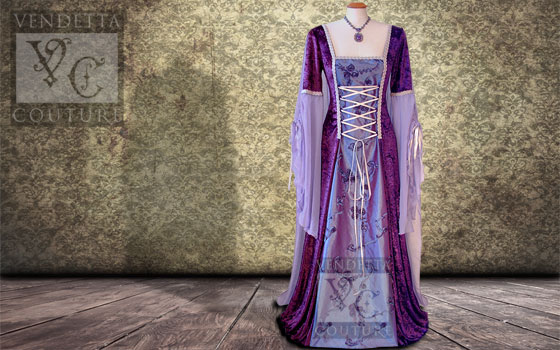 Waterlily-013 Medieval Style Dress