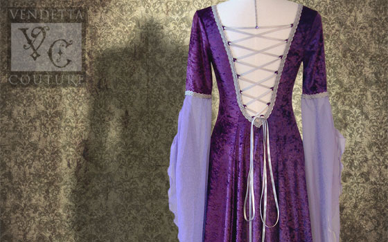 Waterlily-013 Medieval Style Dress