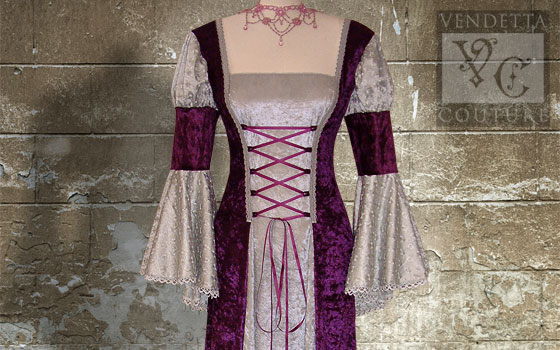 Waterlily-014 Medieval Style Dress