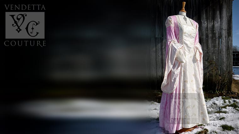 Betony-013 Bespoke medieval style gown