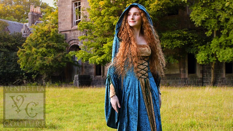 Violet-013 medieval style dress