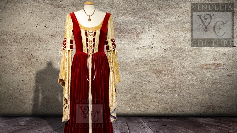 Sorrel-012 medieval style dress